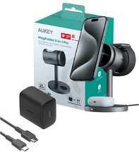 Juhtmevaba laadija Aukey LC-MC311A 3in1, 15W, jahutusega