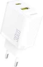 Seinalaadija Dudao A27TEU PD 30W GaN, USB-A, USB-C, valge