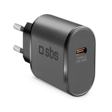 Seinalaadija SBS TETR1CPD25, 25W, USB-C, must