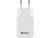 Laadija Sandberg 440-57 AC, Dual USB 2.4+1A, valge/must