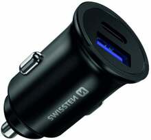 Autolaadija Swissten Quick Charge 3.0, 36 W, must
