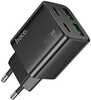 Telefoni laadija Hoco N56, 2x USB-C + 2x USB-A, QC3.0 PD 3A, 30W, must
