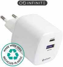 Laadija Estuff ES637065-BULK INFINITE, USB-C/USB-A, 67 W, valge