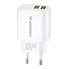 Seinalaadija Wozinsky CUWCW, 30W, 2xUSB-A, valge