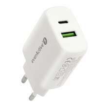 Laadija everActive SC-370Q, USB QC3.0, USB-C PD PPS, 25W, valge