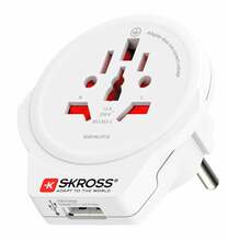 Adapter Skross World to Europe, USB 5V 2.4A