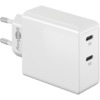 Laadija Goobay 61758 Dual USB-C PD Fast Charger, 36 W, valge