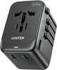 Reisiadapter Unitek P1122ABK01 EU/US/UK/AUS, PD, 65 W, must
