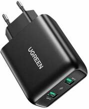 Laadija Ugreen CD161, 2xUSB-A, 36W, must