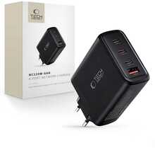 Seinalaadija Tech-Protect NC120W-GAN, 4 pordiga, 120 W, must