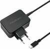 Laadija Qoltec 65W, USB-C PD, must