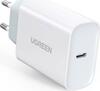 Laadija Ugreen CD127, USB-C, 30 W, valge