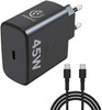 Kiirlaadija Rebeltec PD45W, USB-C, universaalne sülearvutitele, telefonidele, tahvelarvutitele