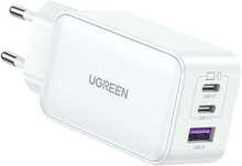 Kiirlaadija Ugreen CD224, 65W, USB + 3 x Type-C, valge