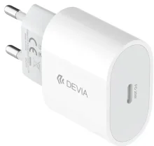 Seinalaadija Devia Rocket PD QC 20W, 1x USB-C, valge