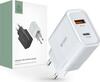 Laadija Tech-Protect C30W, USB-C PD 30W, USB-A QC 3.0, valge