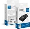 Reisilaadija Bluestar Slim GaN TFK-SC-30WCC, 2x USB-C, QC4.0, PD 3A, 30W, must