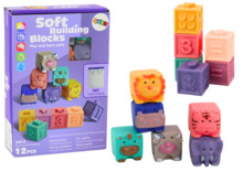 Pehmed harivad klotsid Lean Toys, 12 tk