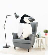 Pehme mänguasi pingviin Pipi, valge, 120 cm