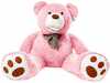 Suur pehme kaisukaru Teddyway Bobo, roosa, 200 cm