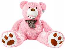 Suur pehme kaisukaru Teddyway Bobo, roosa, 200 cm