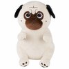 Pehme mänguasi koer mops Moteko Fancy, beež, 30 cm