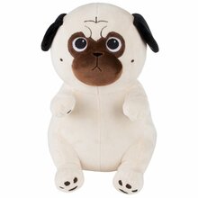 Pehme mänguasi koer mops Moteko Fancy, beež, 30 cm