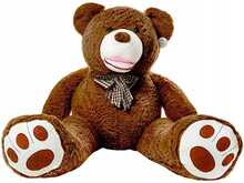 Suur pehme kaisukaru Teddyway Bobo, tumepruun, 200 cm