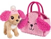 Pehme mänguasi chihuahua kutsikas mütsi ja kotiga Simba Chi Chi Love, roosa, 30.3 cm