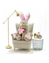 Pehme jänku Teddyway Vuni, hall, 120 cm
