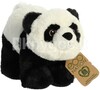 Pehme mänguasi Panda Aurora Eco Nation, valge/must, 15 cm