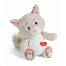 Pehme mänguasi kassipoeg Love Nici, valge, 35 cm
