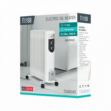 Õliradiaator Teesa TSA8049, valge, 2500 W, 11 ribi