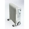 Õliradiaator Ravanson OH-11, valge/hõbedane, 2500 W
