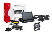 Parkimisandurite komplekt Amio TFT02 koos HD-501-IR kaameraga, 4 musta andurit, veoautodele