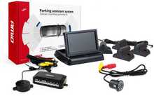 Parkimisandurite komplekt Amio TFT02 HD-308-LED kaameraga, 4 andurit mustad