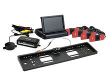 Parkimisandurite komplekt Amio TFT02 HD-402-LED kaameraga, 4 musta sisemist andurit