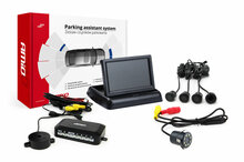 Parkimisandurite komplekt Amio TFT02 kaameraga HD-308-LED, must kuld