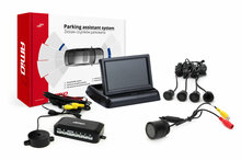 Parkimisandurite komplekt Amio TFT02 4.3 kaameraga HD-301-IR, must kuld
