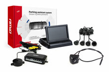 Parkimisandurite komplekt Amio TFT02 kaameraga HD-310, 4 andurit must/kuldne