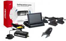 Parkimisandurite komplekt Amio TFT02 kaameraga HD-502-IR, 4 andurit mustad