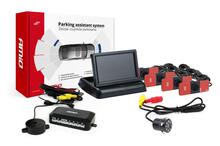 Parkimisandurite komplekt Amio TFT02 kaameraga HD-307-IR, 4 musta andurit