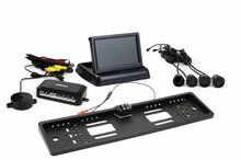 Parkimisandurite komplekt Amio TFT02 kaameraga HD-402-LED, 4 andurit must