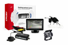 Parkimisandurite komplekt Amio TFT01 kaameraga HD-501-IR, 4 andurit valged
