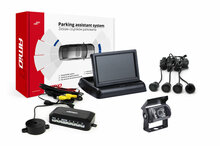 Parkimisandurite komplekt Amio TFT02 kaameraga HD-501-IR, 4 andurit must kuld