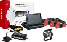 Parkimisandurite komplekt Amio TFT02 kaameraga HD-501-IR, mustad 4 andurit