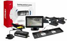 Parkimisandurite komplekt Amio TFT01 kaameraga HD-402-LED, 4 andurit must