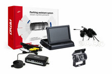 Parkimisandurite komplekt Amio TFT02 kaameraga HD-501-IR, 4 andurit valge