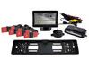 Parkimisandurite komplekt Amio TFT01 koos cam-402 LED kaameraga, 4 musta sisemist andurit
