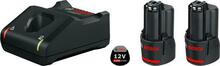 Akude ja laadija komplekt Bosch GBA 2x3.0Ah 12V, GAL 12V-40